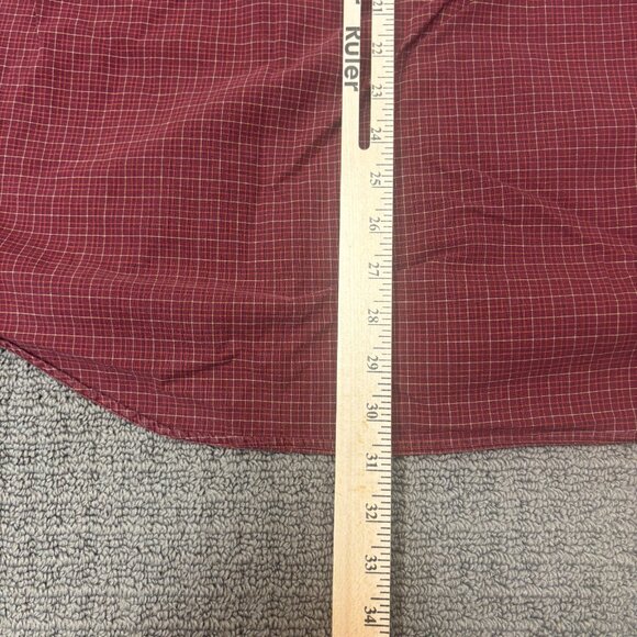 Vintage Gap Shirt Cotton Poplin Long Sleeve Collar Gingham Plaid Classic Oxford - Picture 4 of 10